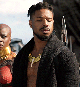 killmongerdispussy:palmsofgranate:jason-todds:Michael B Jordan as N’Jadaka/Erik Killmonger in Black 