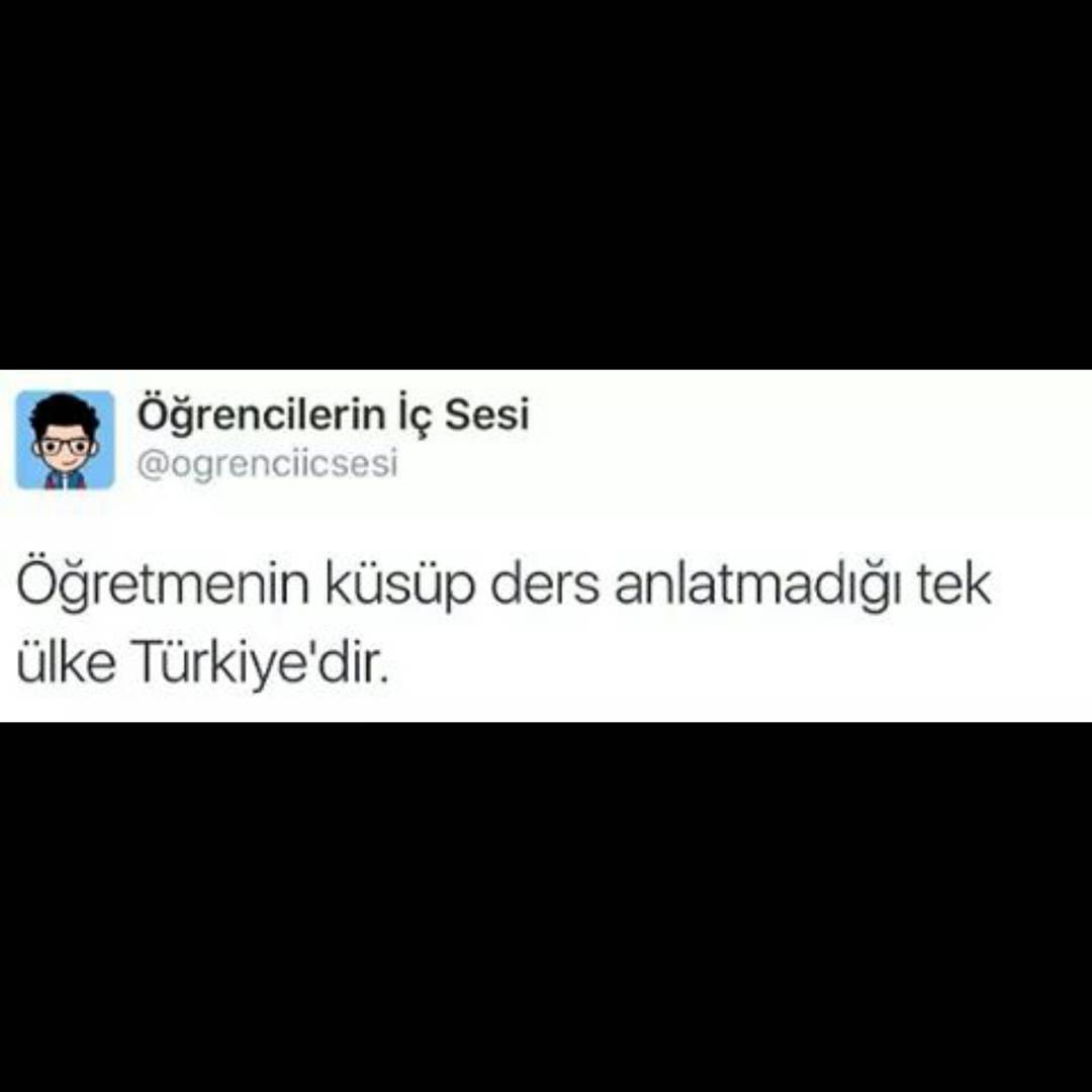 Öğretmenin küsüp ders...