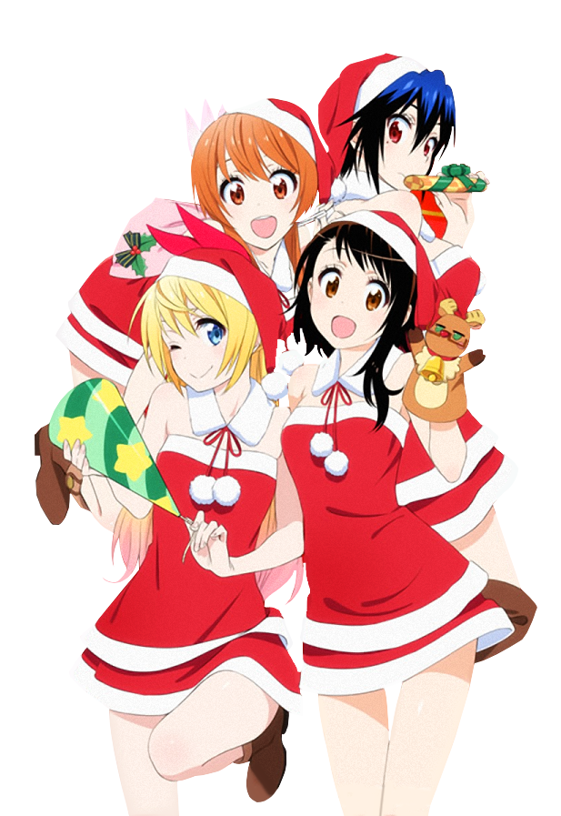 onodera-dera-dera:  Nisekoi Christmas Girls Transparent 