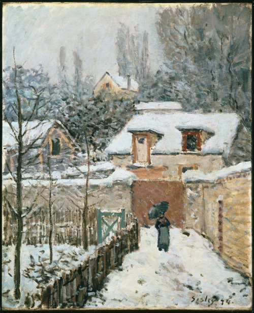 Snow at Louveciennes, Alfred Sisley, 1874