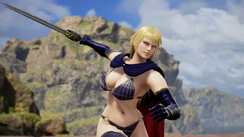 ladydeathlives:Lady Death (Normal &amp; Alive versions) in Soul Calibur VIShe fits well in Soul Cali