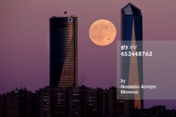 gettyimages:  Last night’s Supermoon  In the second supermoon or perigee moon as it is also known of the summer, the moon will supposedly appear 30% brighter and 14% bigger than normal, with another due to appear in our skies on September 9, 2014. 