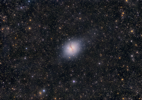 alxndrasplace: (NASA)  What’s happened to the center of this galaxy? Unusual and dramatic