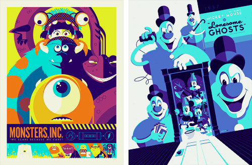 mickeyandcompany:   Disney posters by Tom Whalen 