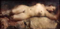 artbeautypaintings:  Reclining nude - Grigory Gluckmann