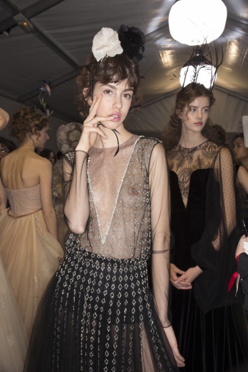 Backstage @ Christian Dior Spring Couture 2017