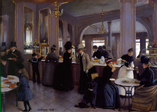 Jean Béraud: The Patisserie Glope on Champs-Elysees (1889)