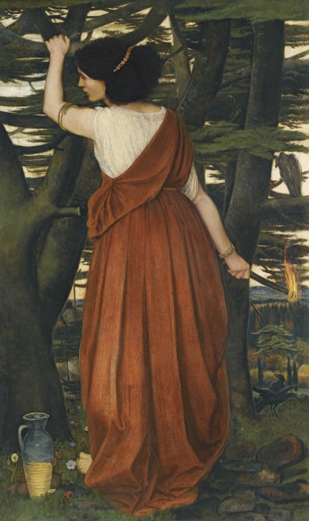 Rizpah the Daughter of Aiah by John Roddam Spencer Stanhope, 1864
