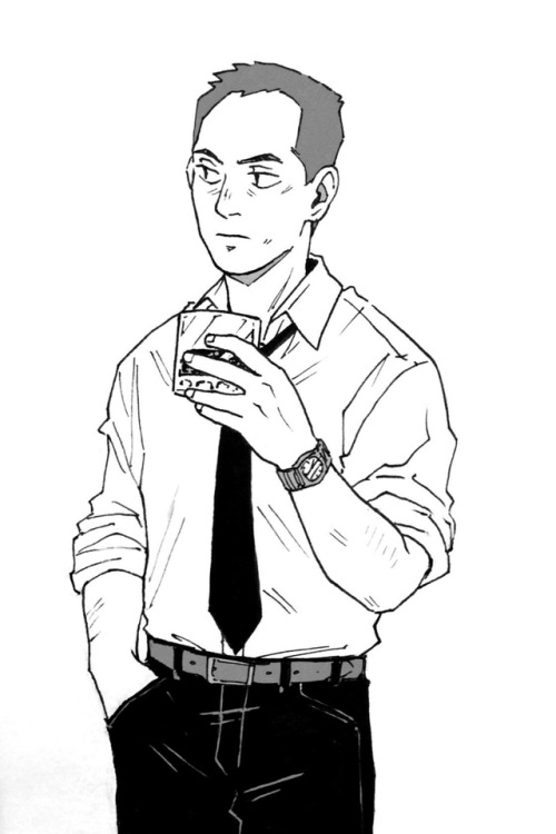 tousledot: Twin Peaks inktober continuation, this time with a bunch of Alberts and some Harry. (Firs