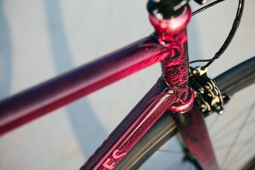 ridemetal: imshicycles: Frame Info:Columbus Life Double Oversize TubesetLlewellyn Cadenzia Lugs/Drop