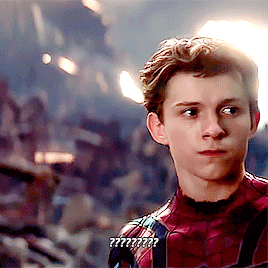 supernaturalpllfan1:tomhollandcouk:a very confused Peter Parker in spaceHe looks like a lost puppyAL