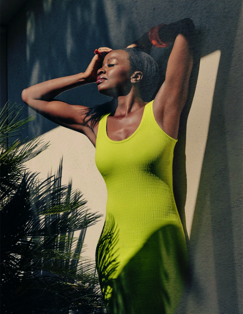 michonnegrimes:Danai Gurira photographed by James Macari for SHAPE Magazine