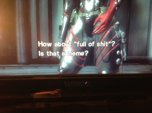 Porn Pics theverbaltypo:  Raiden gets it.