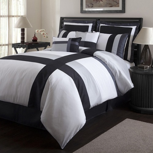 Modern black bedroom sets