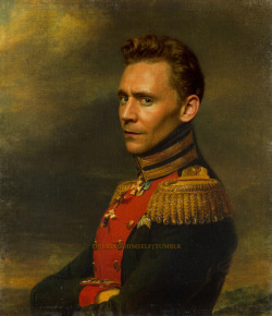 the-king-himself:  Tom Hiddleston photomanipulation over George Dawe’s Portrait of Pyotr F. Zheltukhin Inspired by replaceface. I didn’t find Hiddleston there, so I made it myself. I really hope you like it ^^   