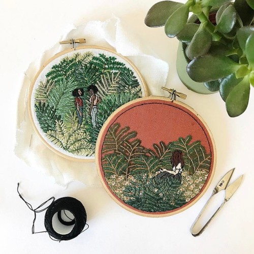 Porn sosuperawesome:  Embroidery Hoop Art, Embroidery photos