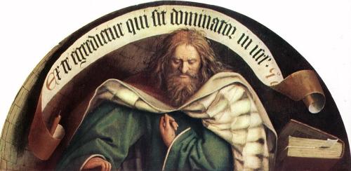 Prophet Micheas (Micah), from the Ghent Altarpiece, Jan van Eyck, 1432