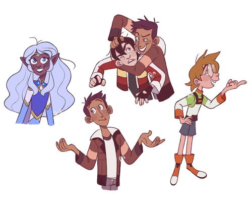 cuerae:  some voltron drawings I started doing before the new season and finally had a moment to wra