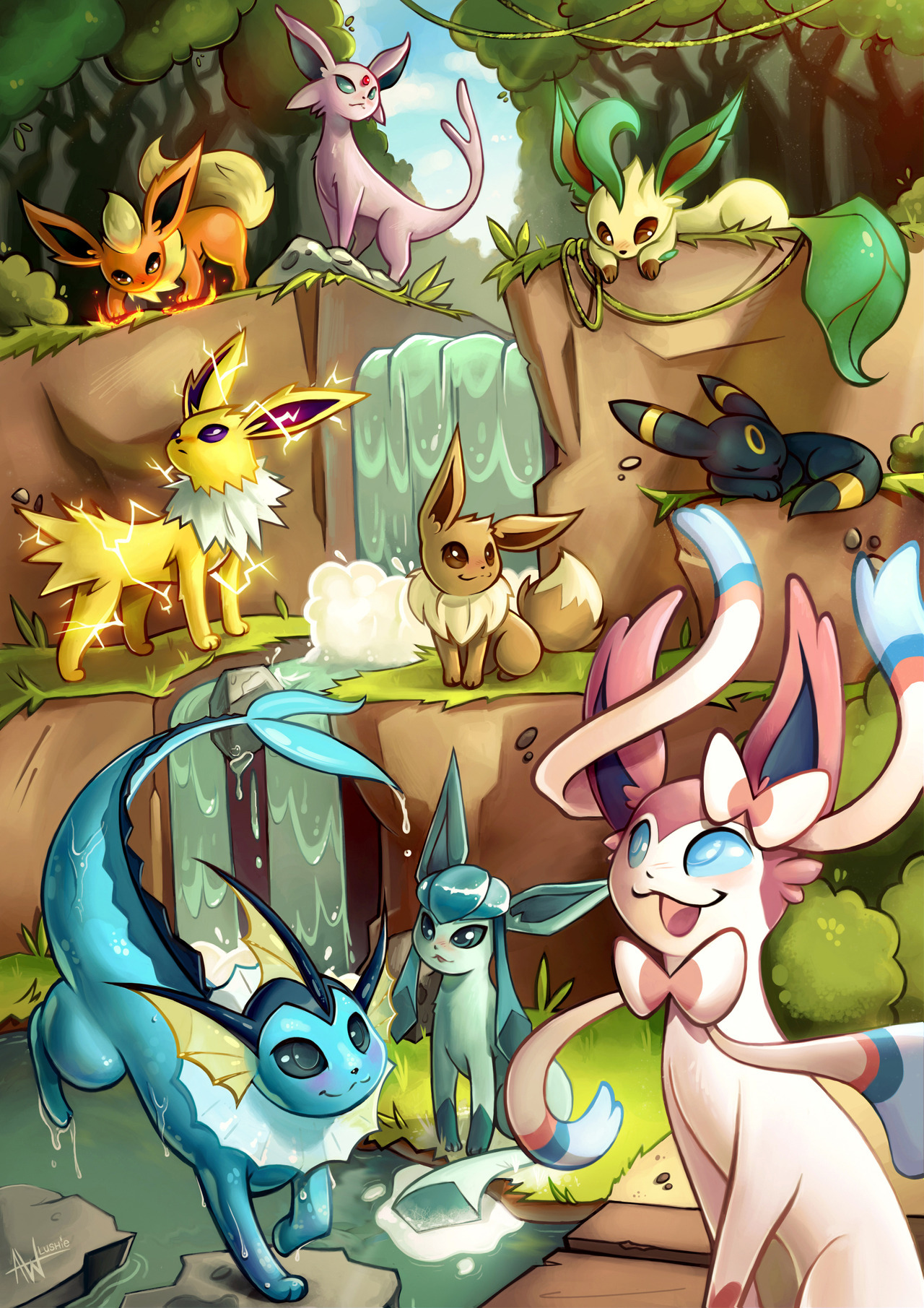 Eevee's evolutions : r/pokemon