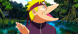shinonstail:  Naruto describing his sensei’s