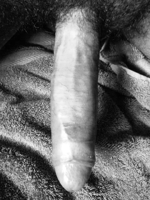 jackryan1123:  My long erection, and two sexy semi hard on’s! Black n white theme!