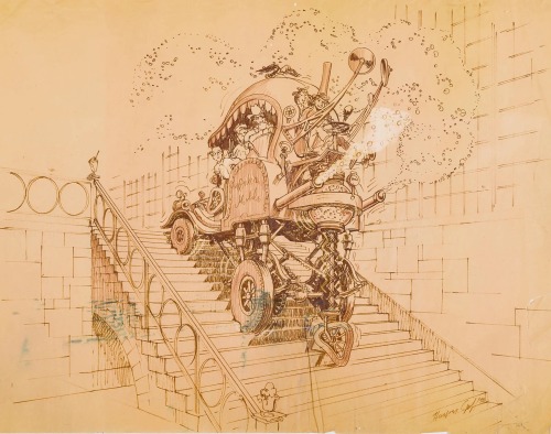 Harper Goff (1911-1993) Wonkamobile (1970)