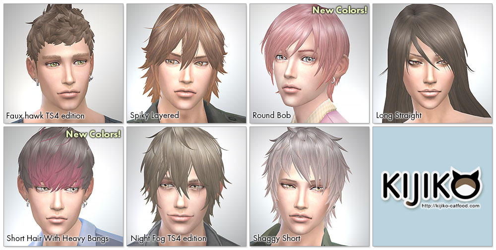 Emily Cc Finds Kijiko Sims Update Hairstyles I Made My