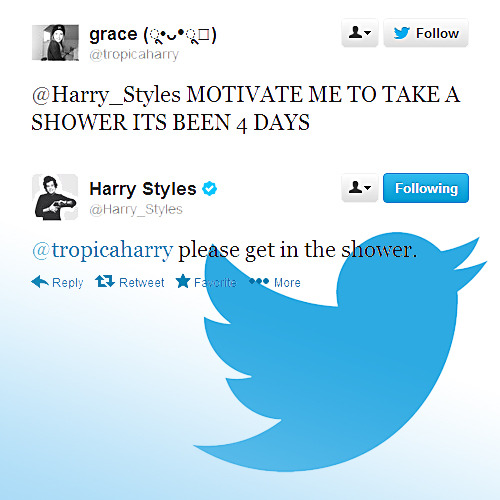 islandhunny:  Harry Styles encouraging good hygiene. 