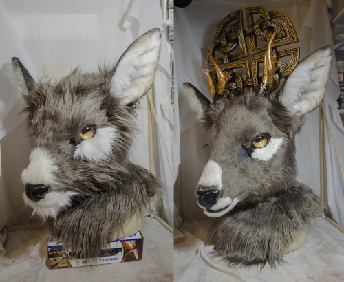 The celtic deer! Featuring gold leaf antlers, eyes, and tongue, and hand-painted detail work. All pa