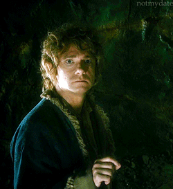 notmydate:In which Bilbo’s emotions leak out his hand.