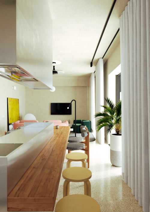 Family Apartment Designed To Maximise Natural Light