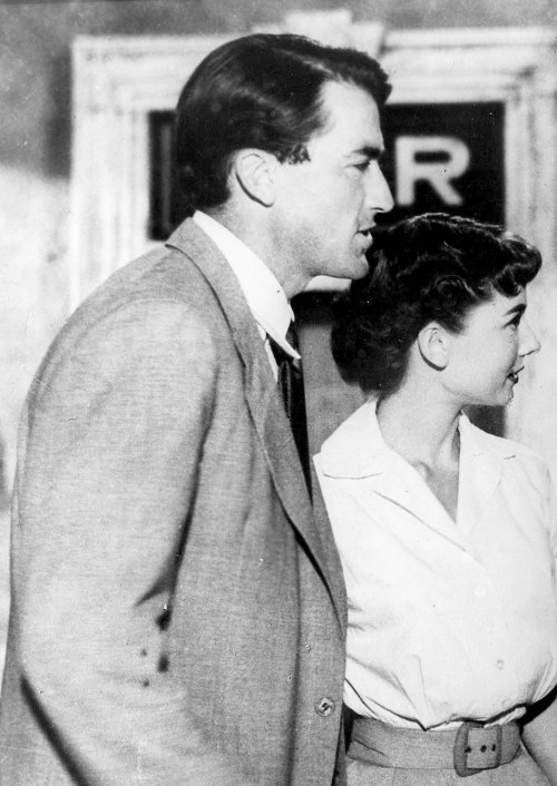 goldenageestate: Gregory Peck &amp; Audrey Hepburn ~ Roman Holiday, 1953