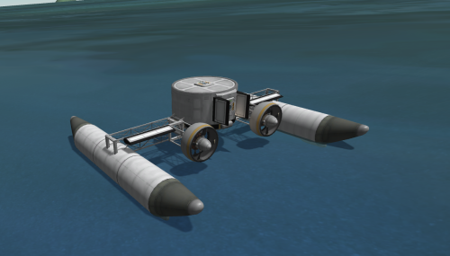 got back into KSP found out they&rsquo;ve added fans I built a little boat what do you want from