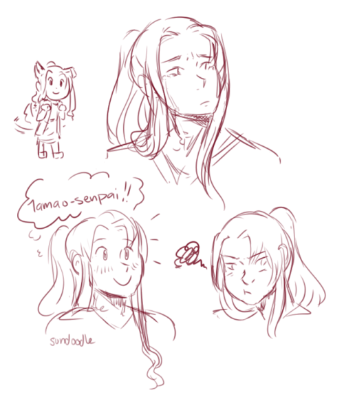 sundoodle: some rui expression doodles and Hold the Senpai i luve rui she is my Daughter 