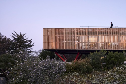 Engawa House, Zapallar, Chile,Designed by architects Santiago Valdivieso and Stefano Rolla