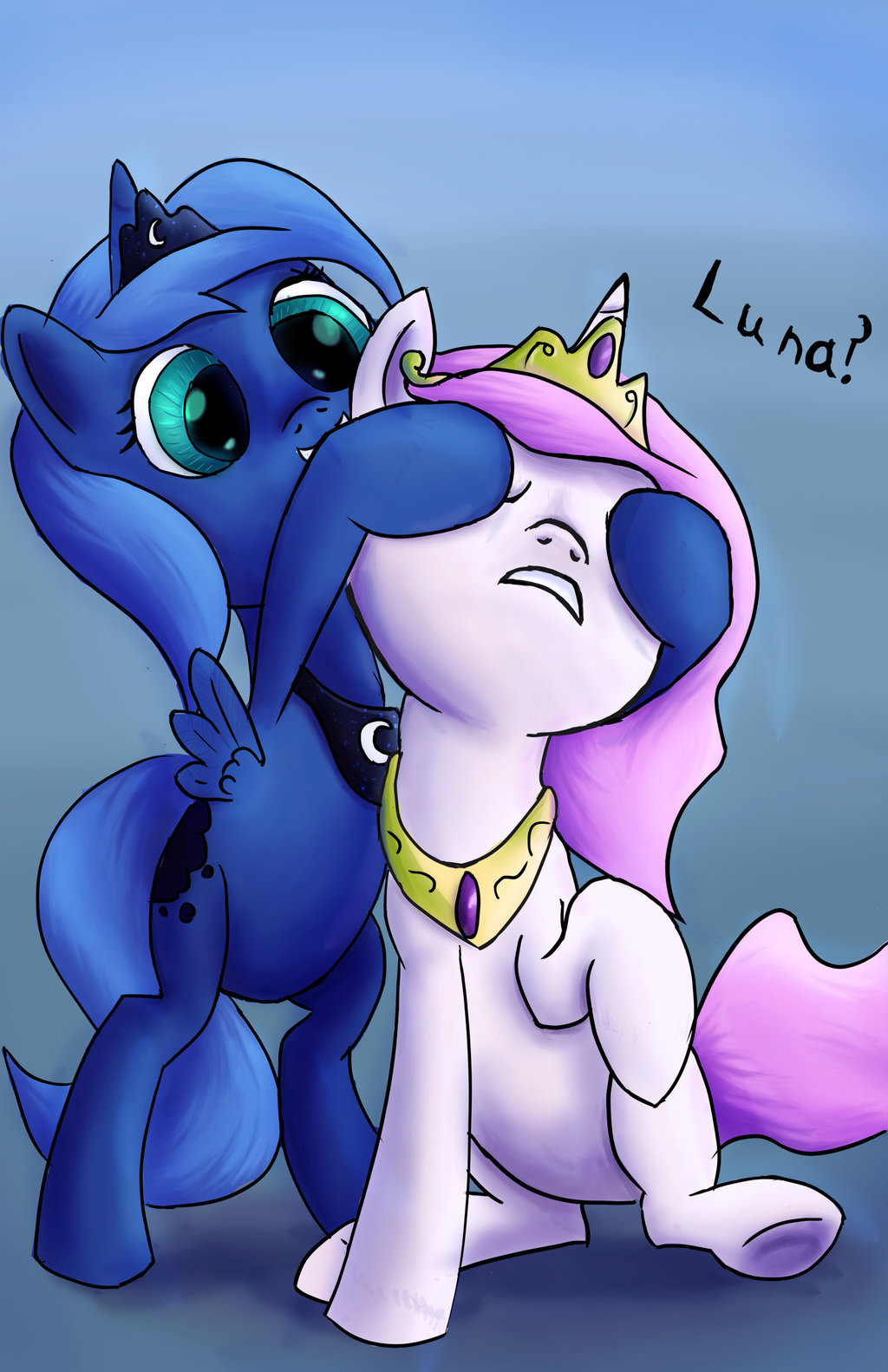 that-luna-blog:  Princess of Darkness by Fox-Moonglow  x3! Cuuuuute~! &lt;3