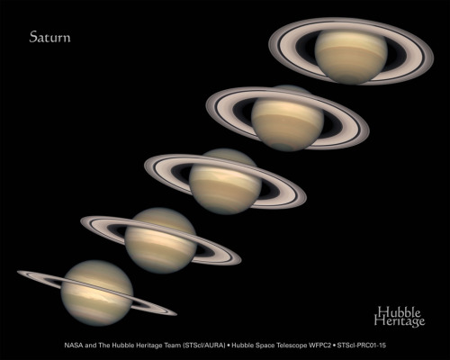 n-a-s-a: The Seasons of Saturn Image Credit: R. G. French (Wellesley College) et al., NASA, ESA, and