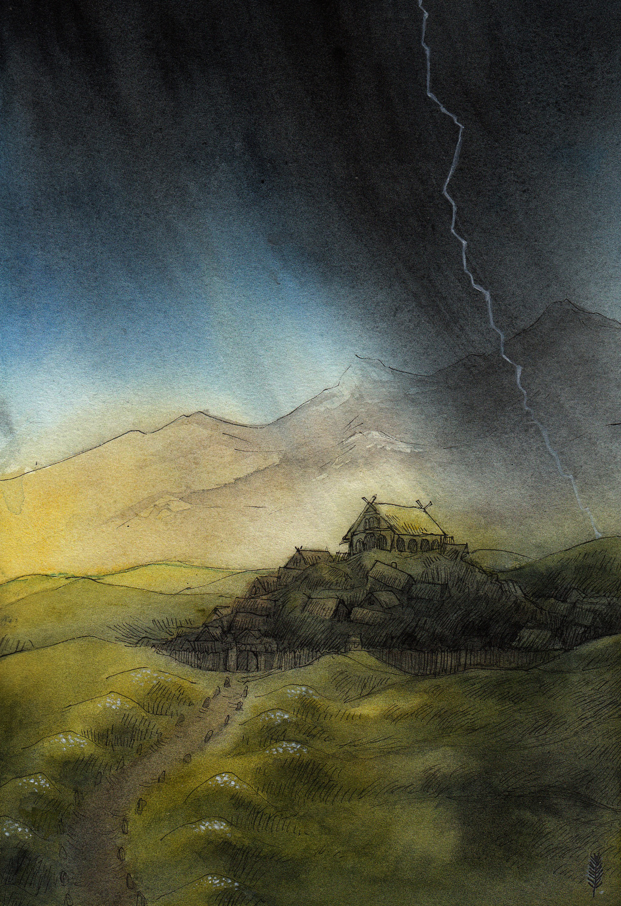 gnometheartist:
“ Edoras. The Lord of the Rings / J. R. R. Tolkien
”