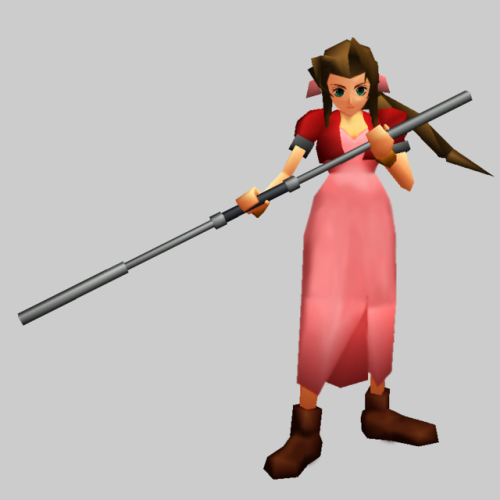 thevideogameartarchive:Artwork of Aerith, from ‘Final Fantasy VII’, from @SquareEnix on the PlayStat