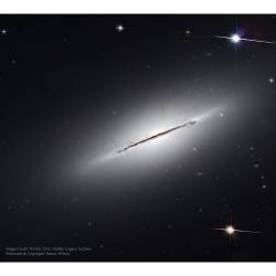 Edge-On Galaxy NGC 5866 #nasa #apod #esa