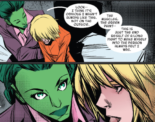 Wait SheHulk in this universe is just face paint? (SpiderGwen 033)