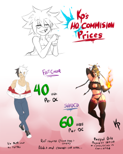 Introducing high quality commission prices!