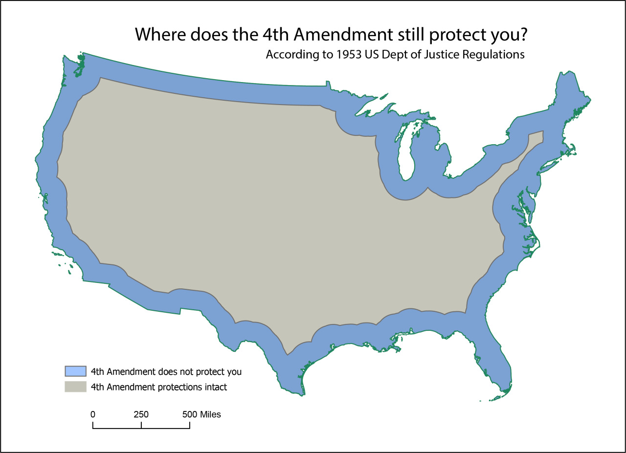 Where does the 4th Amendment protect you from unreasonable searches and seizures of property by the government?
The 4th Amendment of the US Constitution protects citizens from searches without a warrant. This protection does not obtain at national...