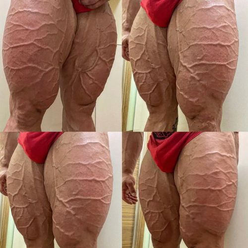 Freaky, hot as fuck veiny quads… 