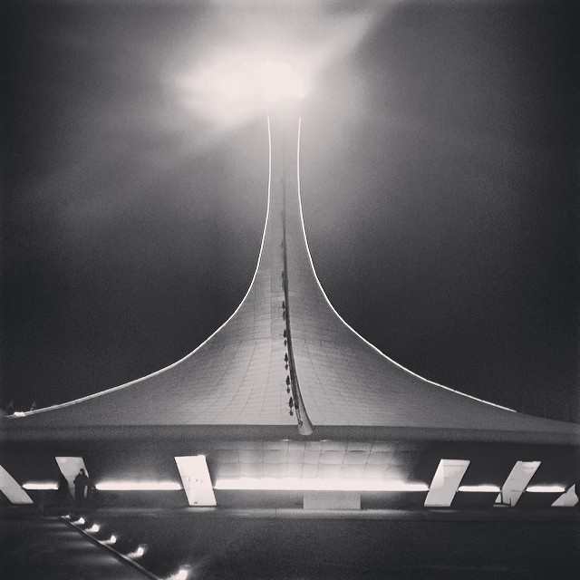 nprontheroad:  From certain angles, the Olympic torch looks like a big slide.
