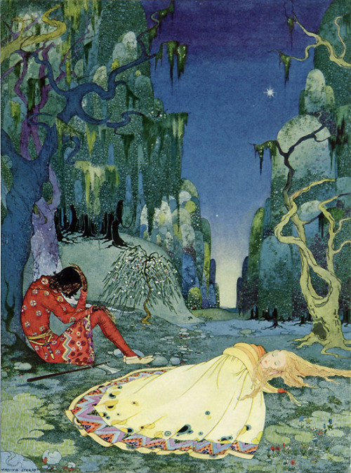 theartistsmanifesto:Virginia Frances Sterrett, “The Forest,” from Old French Fairy Tales. 