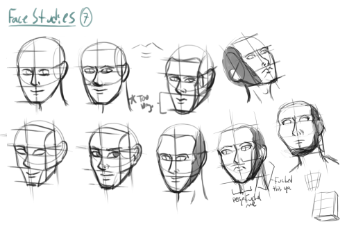 Wednesday UpdateSome face studies from back around the same time I did those wing studies. I’d thoug