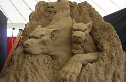 Porn photo sixpenceee:  These Dante’s Inferno sand sculptures are