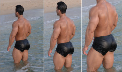 joeysilverado:  Sagi Kalev on the beach