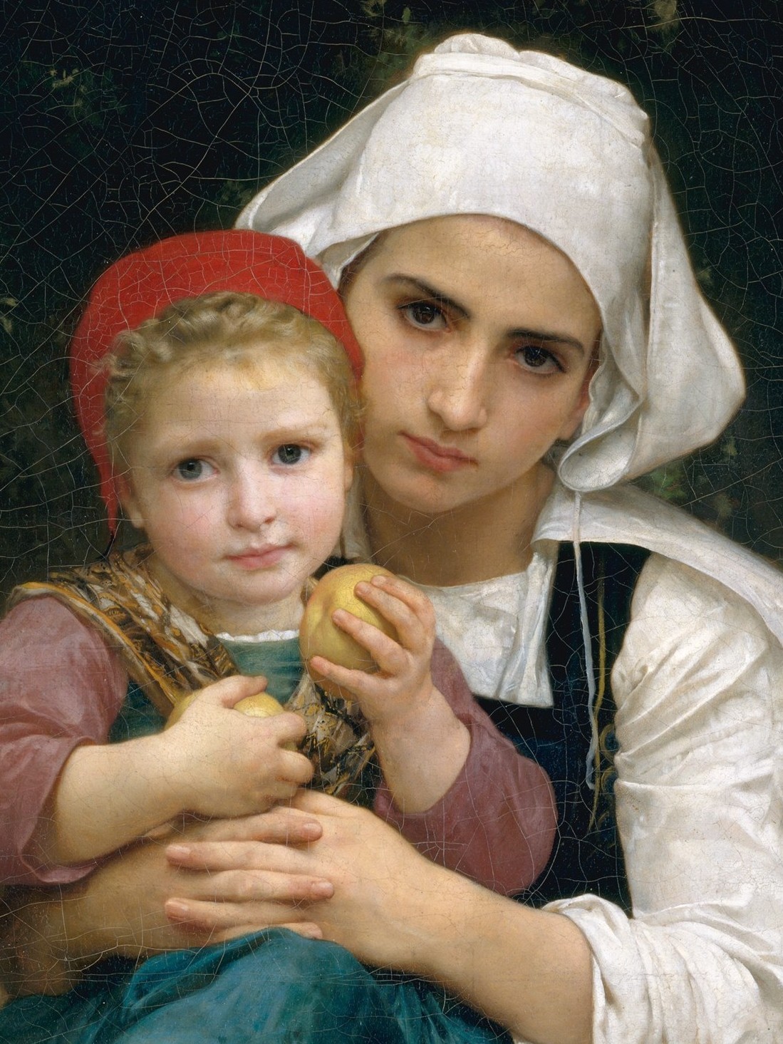 “Breton Brother and Sister” (detail), 1871, William Adolphe Bouguereau.